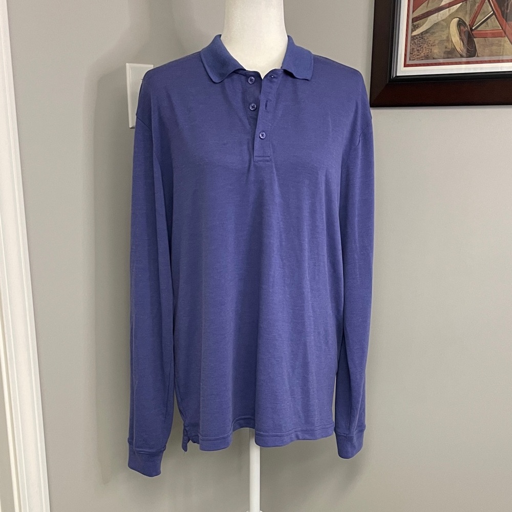 Outdoor voices birdie long sleeve polo size large